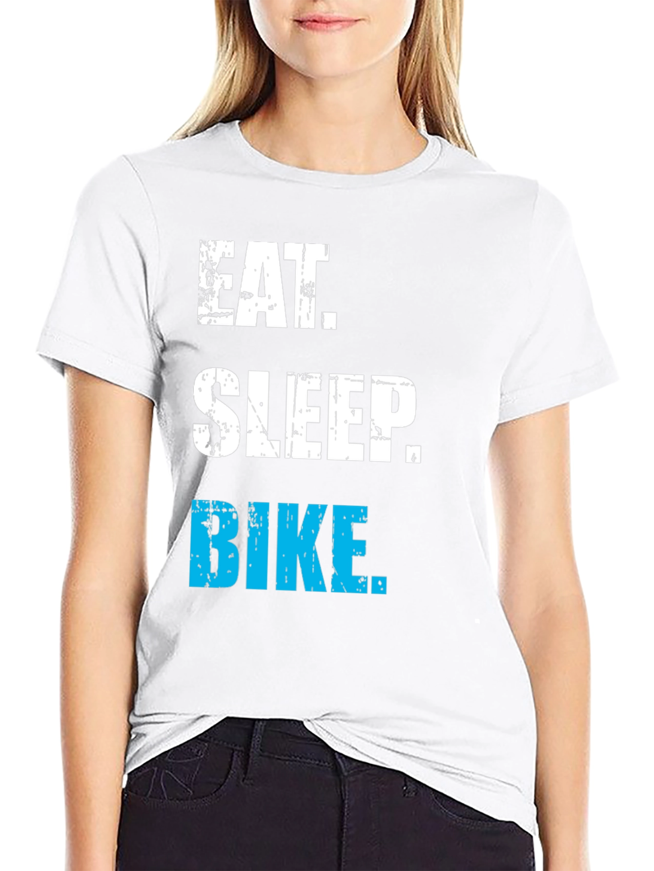 Eat Sleep Bike T-Shirt - Cycling Enthusiast Apparel