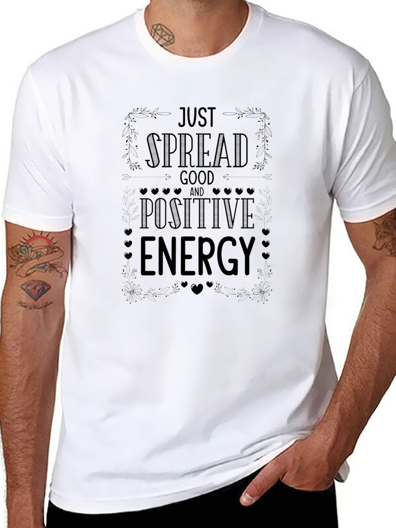 Positive Energy Graphic Tee - Spread Good Vibes!