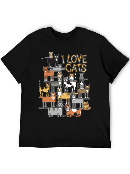 I Love Cats T-Shirt | Funny Cat Lover Tee