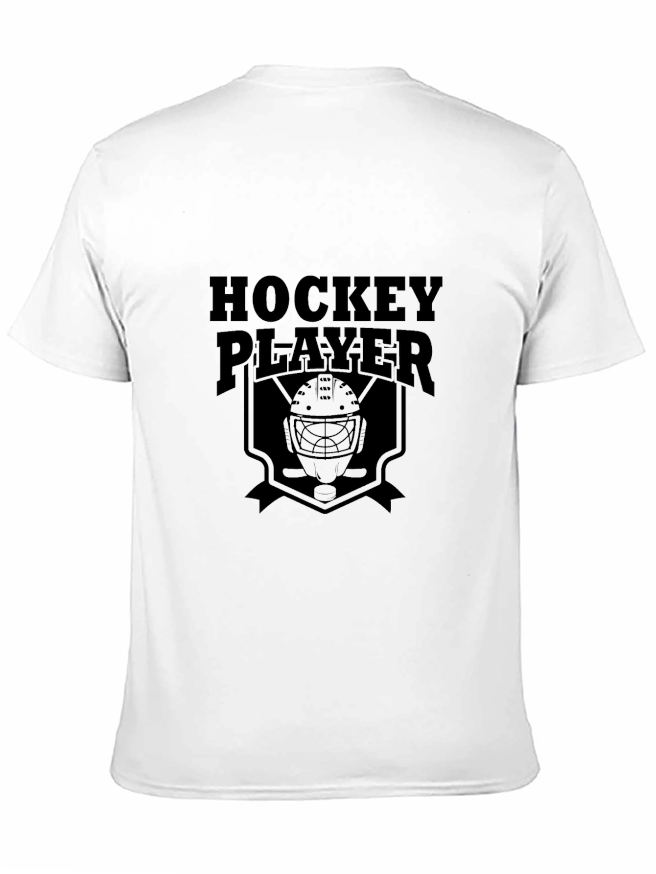 Hockey Player Black Graphic Tee