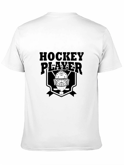 Hockey Player Black Graphic Tee
