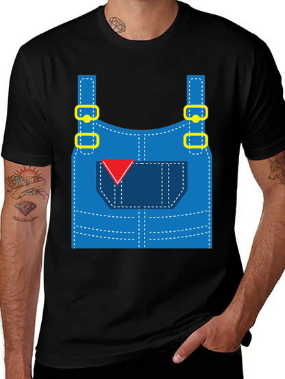 Funny Overalls Costume Graphic T-Shirt