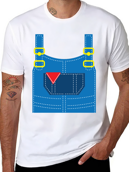 Funny Overalls Costume Graphic T-Shirt