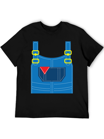 Funny Overalls Costume Graphic T-Shirt