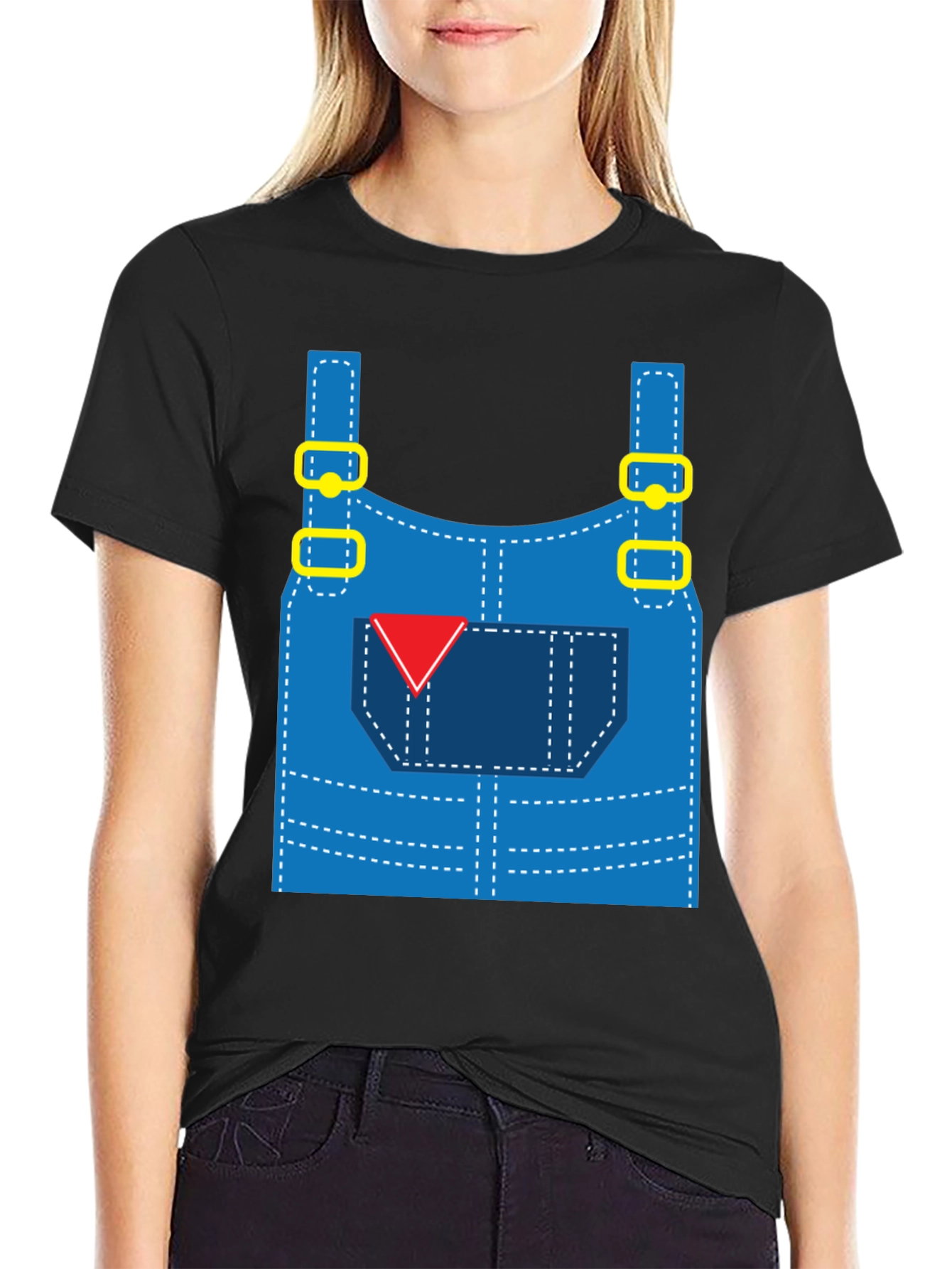 Funny Overalls Costume Graphic T-Shirt
