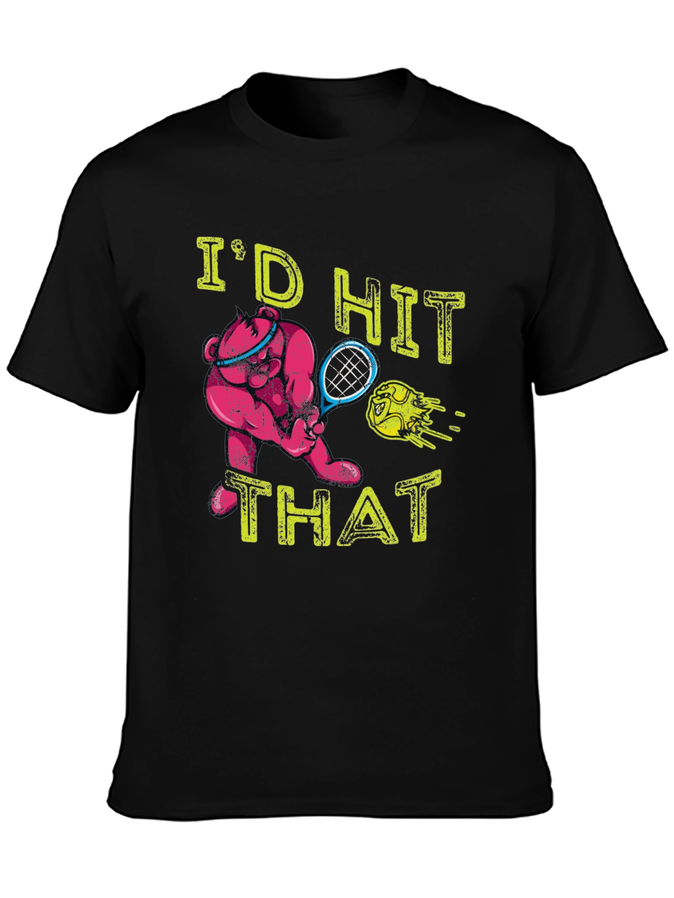 Tennis Bear Graphic T-Shirt - Id Hit That!