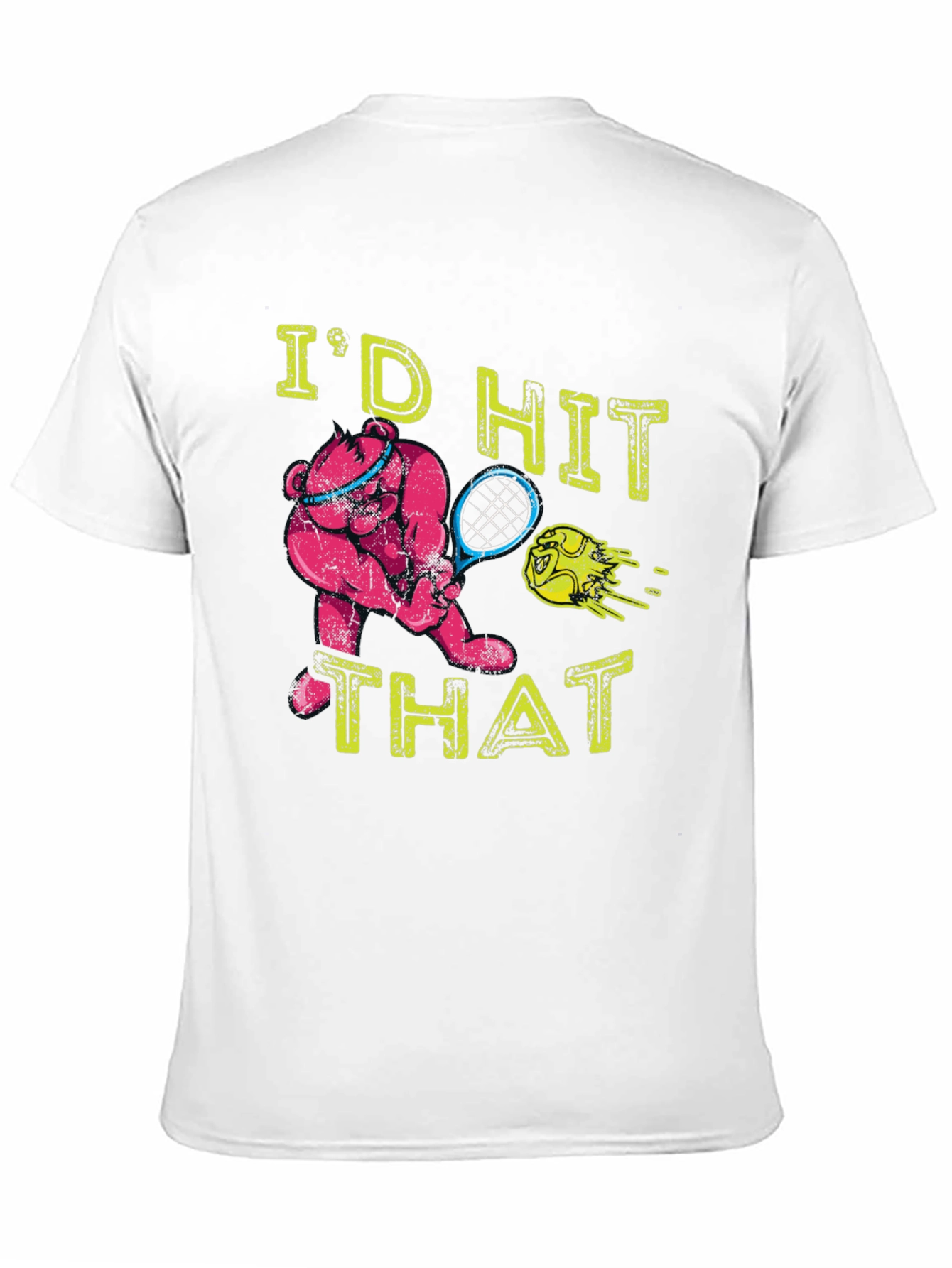 Tennis Bear Graphic T-Shirt - Id Hit That!