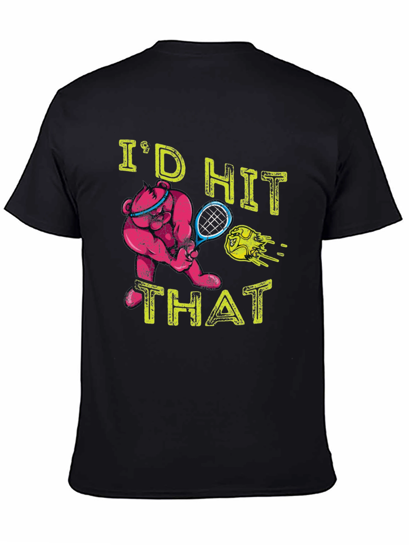 Tennis Bear Graphic T-Shirt - Id Hit That!