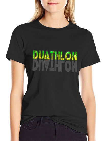 Duathlon Graphic T-Shirt - Black