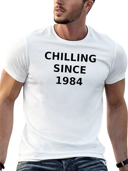 Chilling Since 1984 Black T-Shirt