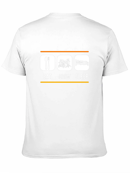 Eat Drum Sleep T-Shirt - Black Cotton Tee