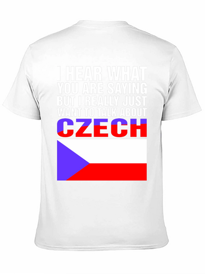 Czech Republic Flag T-Shirt - Talk About Czechia Tee
