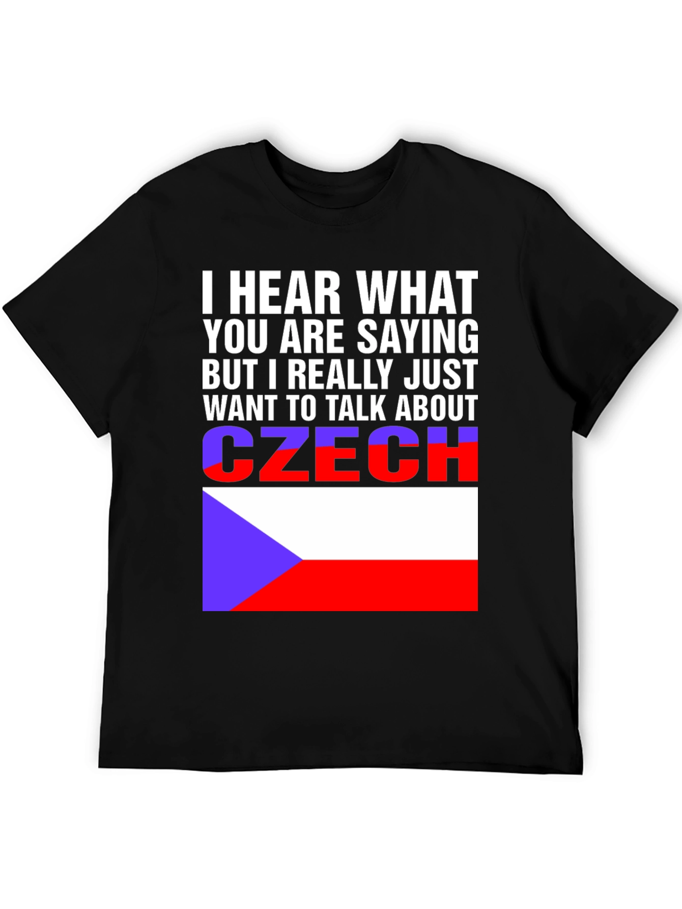 Czech Republic Flag T-Shirt - Talk About Czechia Tee
