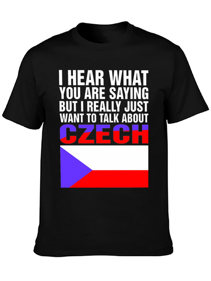 Czech Republic Flag T-Shirt - Talk About Czechia Tee