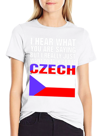 Czech Republic Flag T-Shirt - Talk About Czechia Tee