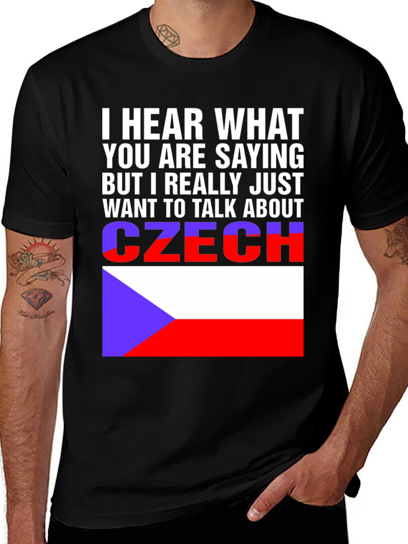 Czech Republic Flag T-Shirt - Talk About Czechia Tee
