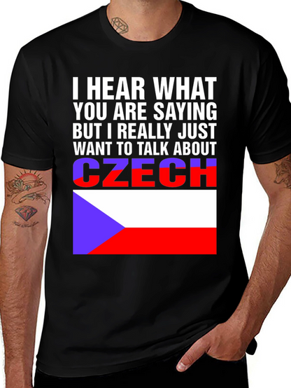 Czech Republic Flag T-Shirt - Talk About Czechia Tee