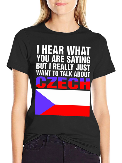Czech Republic Flag T-Shirt - Talk About Czechia Tee