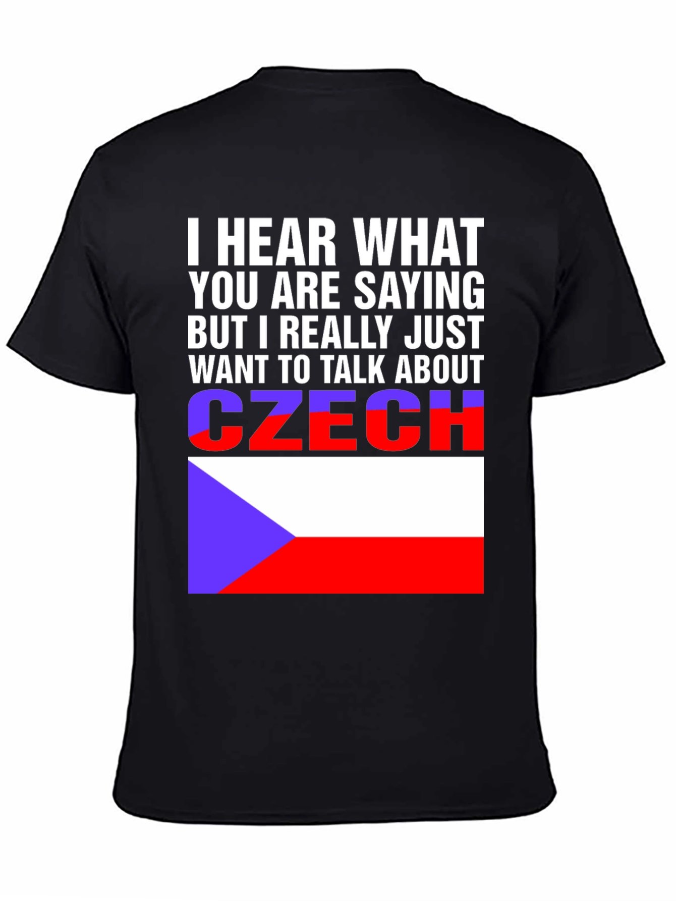Czech Republic Flag T-Shirt - Talk About Czechia Tee