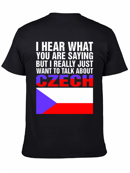 Czech Republic Flag T-Shirt - Talk About Czechia Tee