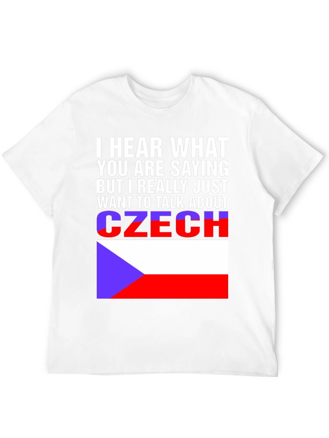 Czech Republic Flag T-Shirt - Talk About Czechia Tee