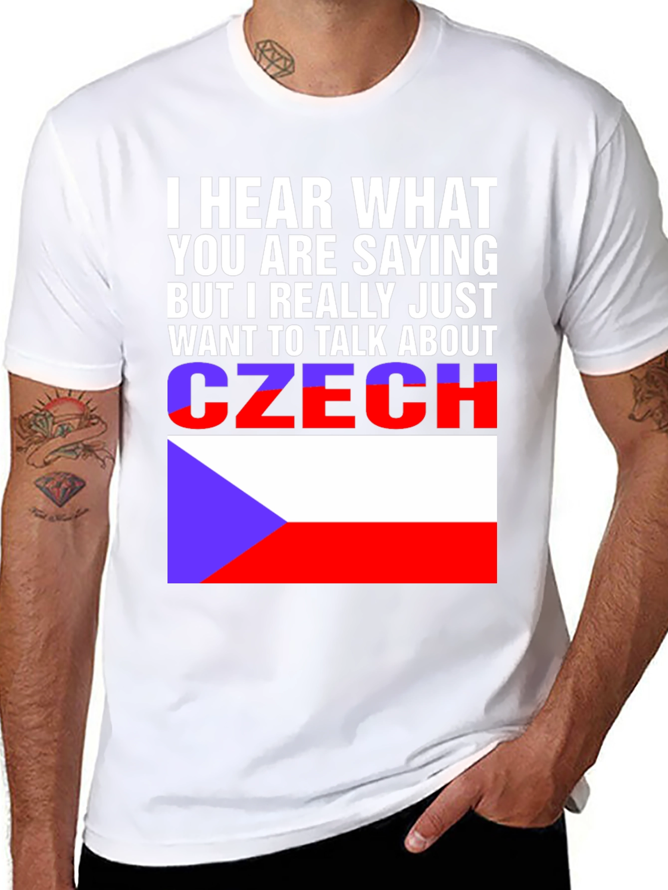 Czech Republic Flag T-Shirt - Talk About Czechia Tee