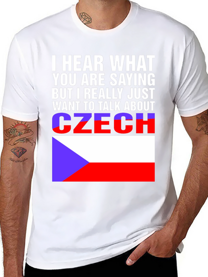 Czech Republic Flag T-Shirt - Talk About Czechia Tee