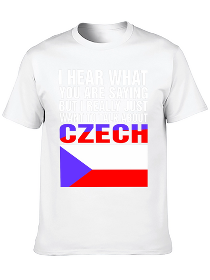 Czech Republic Flag T-Shirt - Talk About Czechia Tee