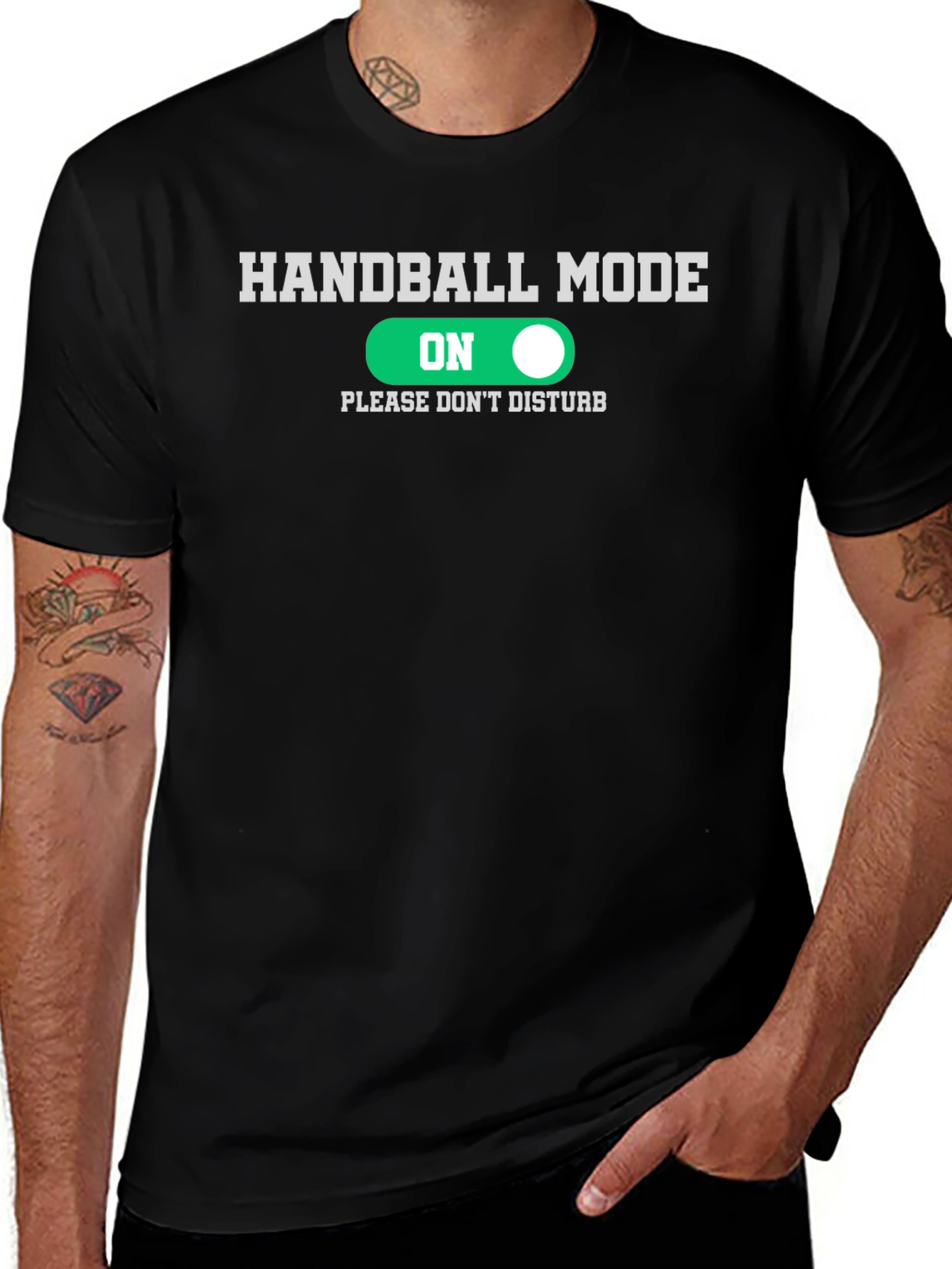 Handball Mode On T-Shirt Funny Handballer Tee