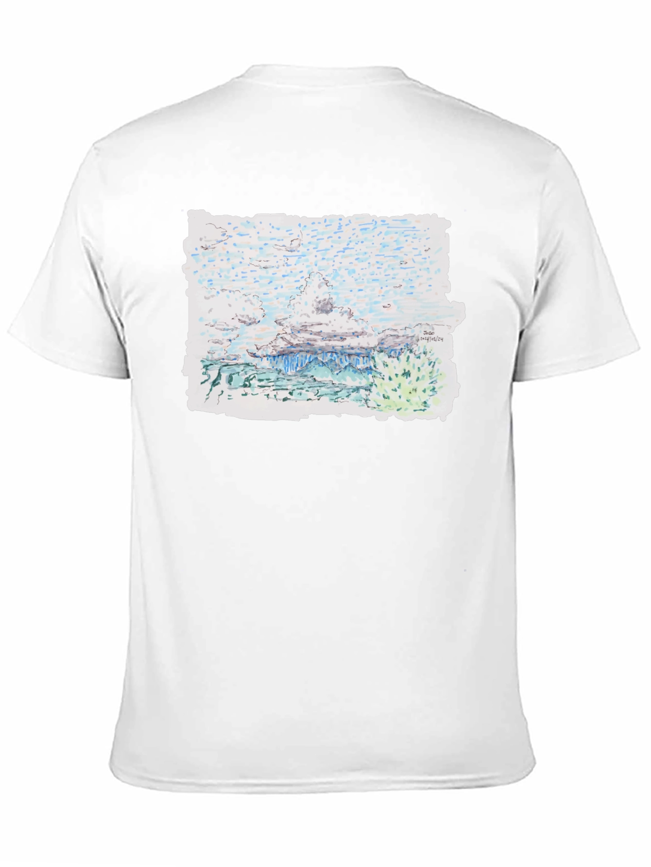 Artistic Landscape Print Tee