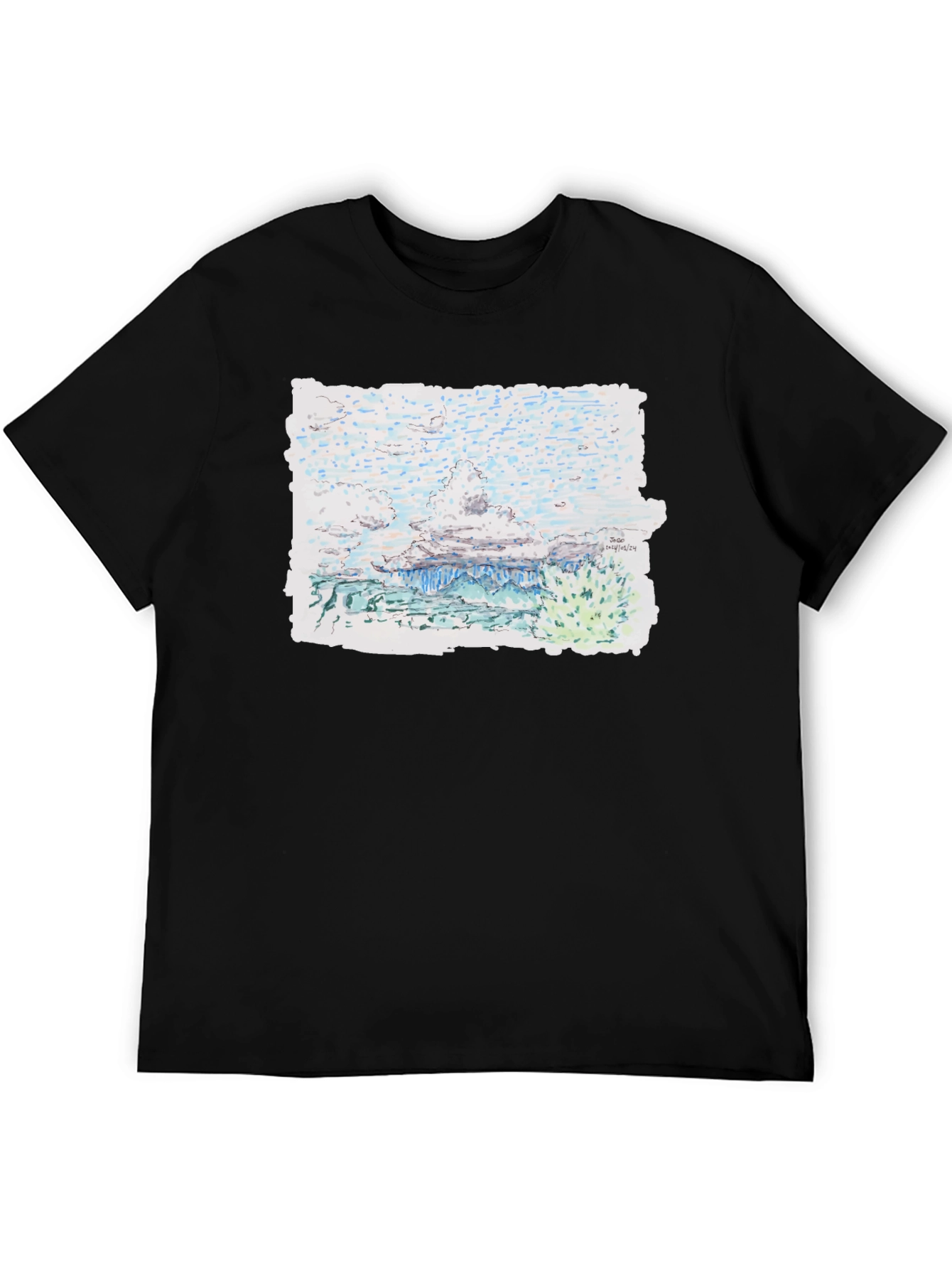 Artistic Landscape Print Tee