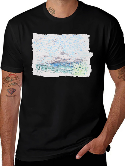Artistic Landscape Print Tee