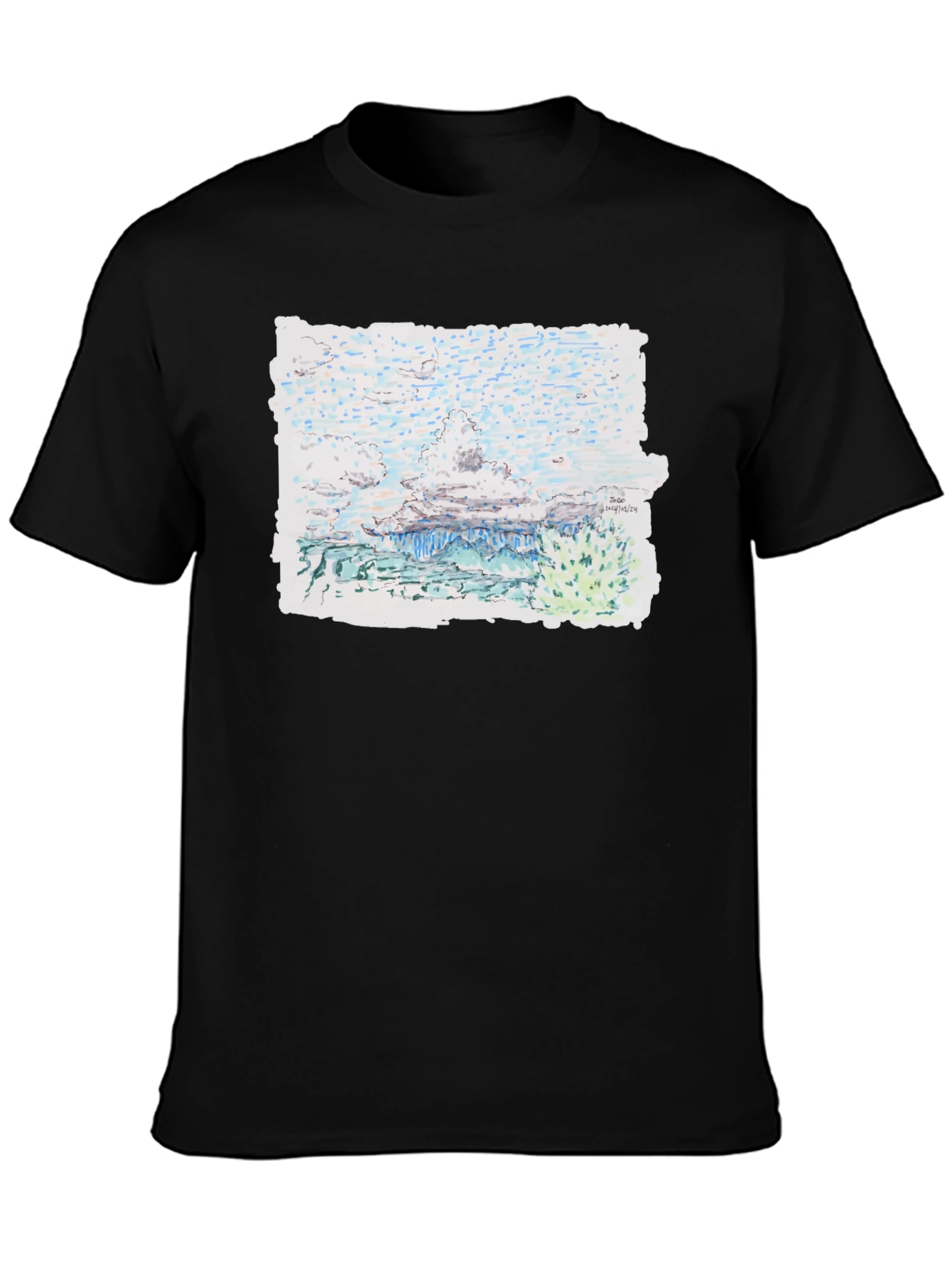 Artistic Landscape Print Tee