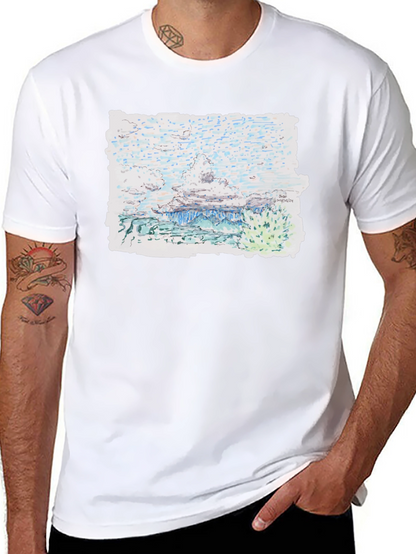 Artistic Landscape Print Tee