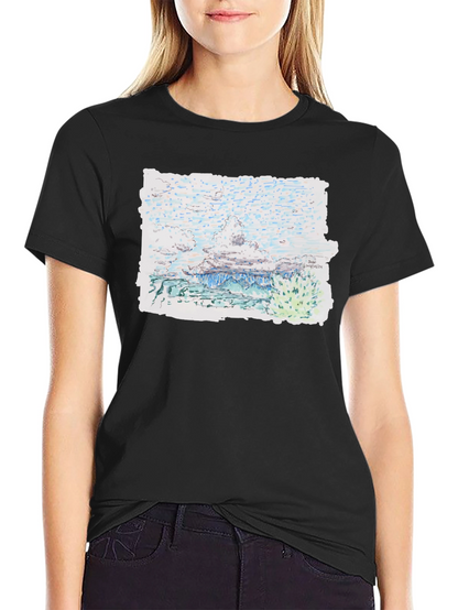 Artistic Landscape Print Tee