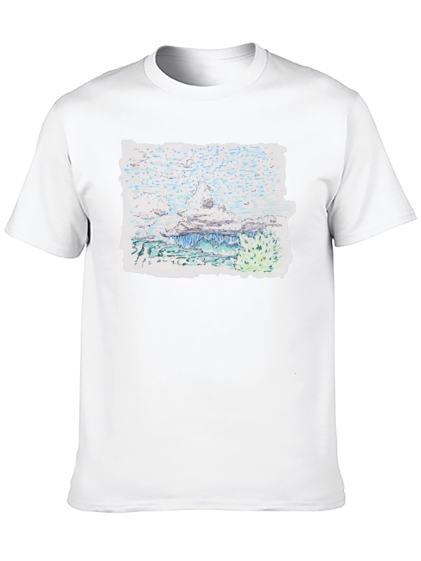 Artistic Landscape Print Tee