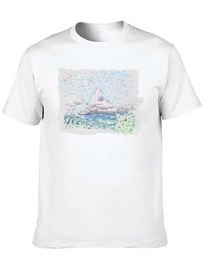 Artistic Landscape Print Tee