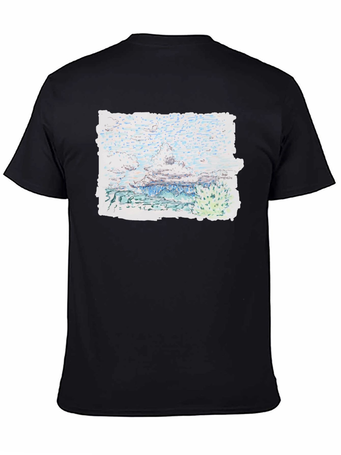 Artistic Landscape Print Tee