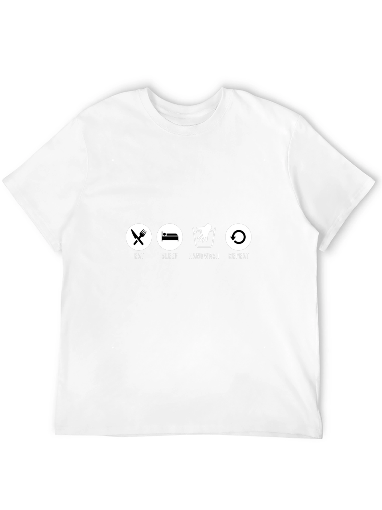 Eat Sleep Handwash Repeat Graphic Tee