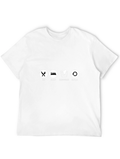 Eat Sleep Handwash Repeat Graphic Tee