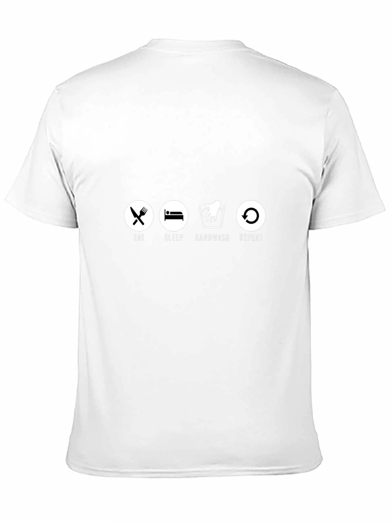 Eat Sleep Handwash Repeat Graphic Tee