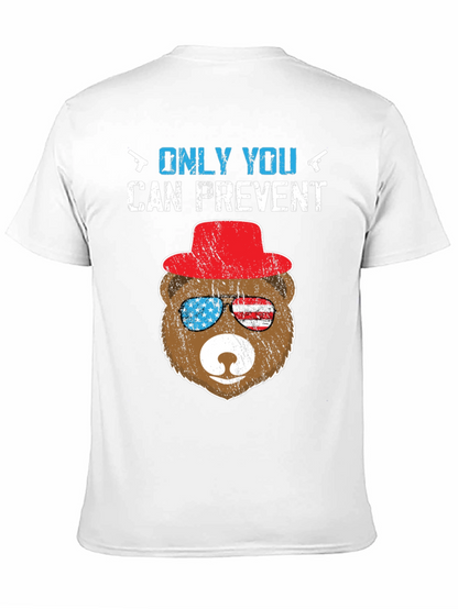 Patriotic Bear T-Shirt: Only YOU Prevent