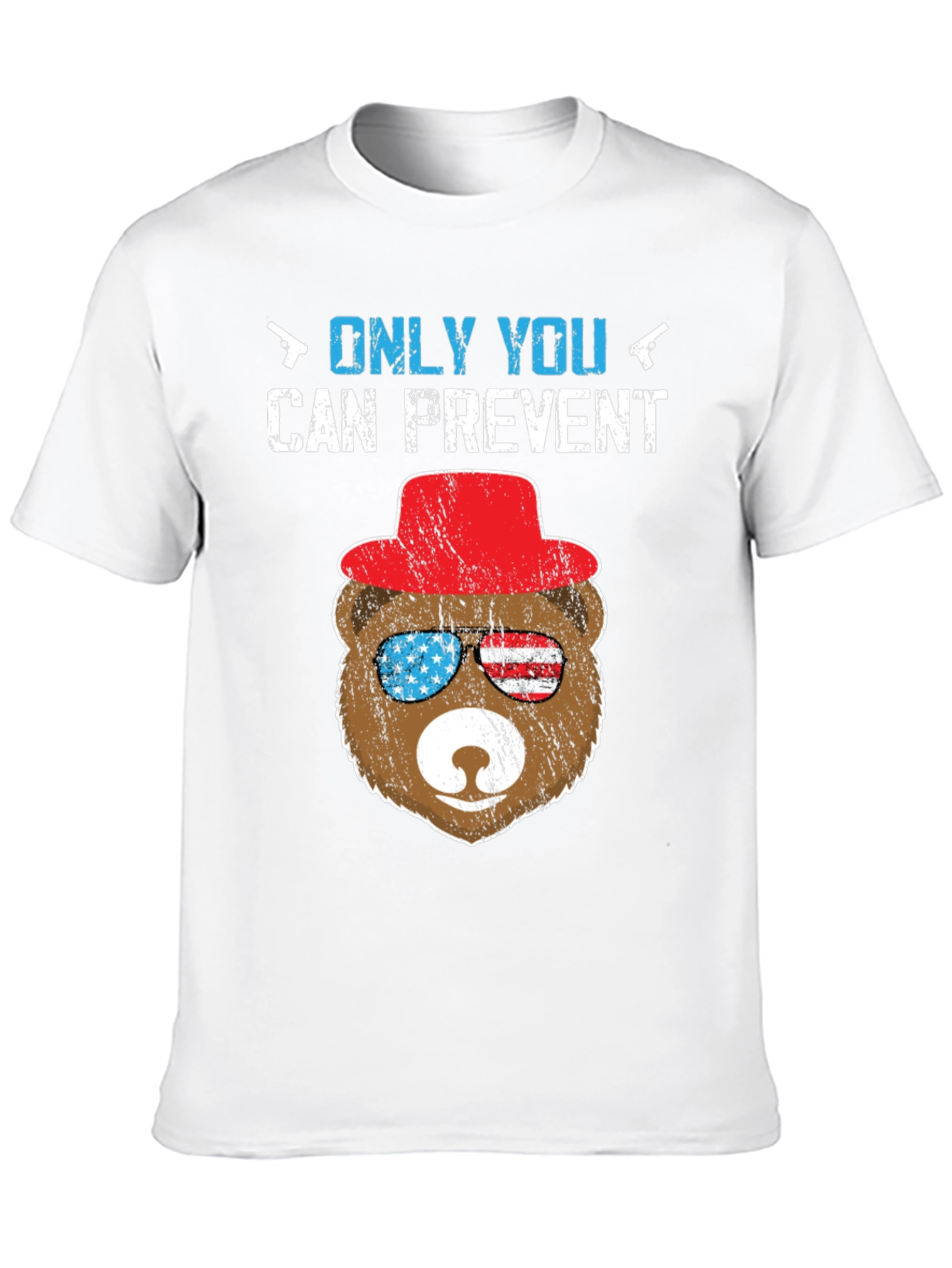 Patriotic Bear T-Shirt: Only YOU Prevent