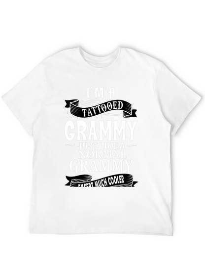 Tattooed Grammy Graphic T-Shirt - Cool Grandma Tee