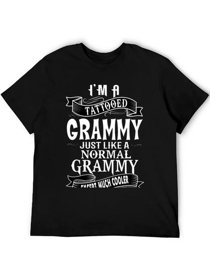 Tattooed Grammy Graphic T-Shirt - Cool Grandma Tee