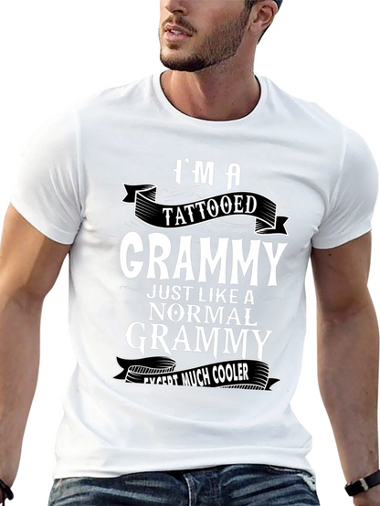 Tattooed Grammy Graphic T-Shirt - Cool Grandma Tee