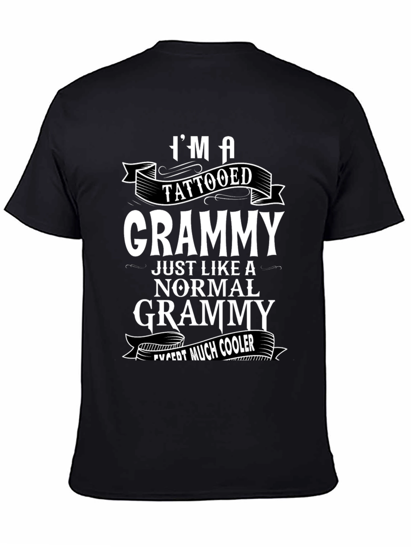 Tattooed Grammy Graphic T-Shirt - Cool Grandma Tee