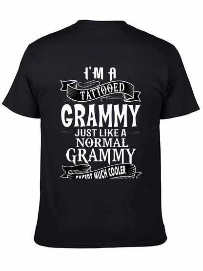 Tattooed Grammy Graphic T-Shirt - Cool Grandma Tee