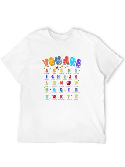 Alphabet Teacher T-Shirt | You Are ABCDE