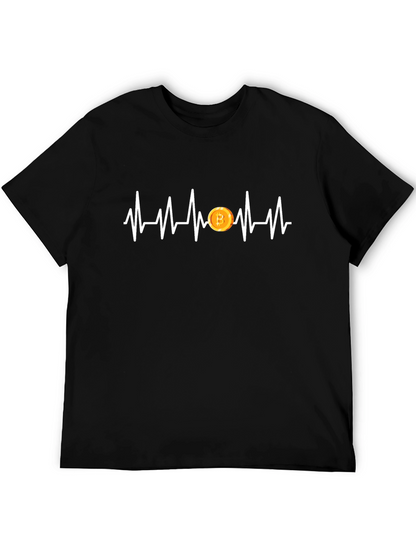 Bitcoin Heartbeat T-Shirt - Crypto Lover Tee